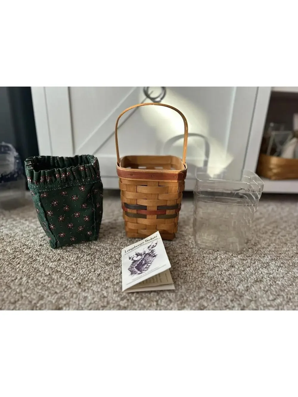 Longaberger Shades of Autumn Bittersweet Basket Liner & Protector 1992